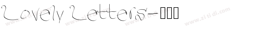 Lovely Letters字体转换